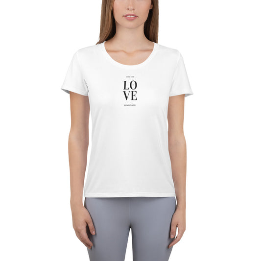 Allover-T-Shirt "LOVE. Ohne Liebe - kein Business" für lässige Business-Ladies