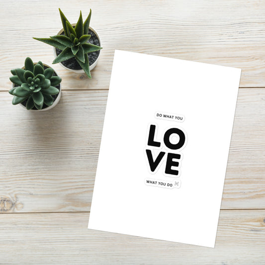 Sticker-Blatt "Do what you LOVE what you do"