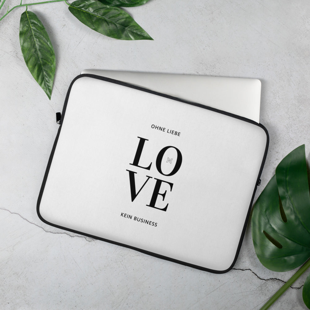 Laptop-Tasche "LOVE. Ohne Liebe - kein Business"