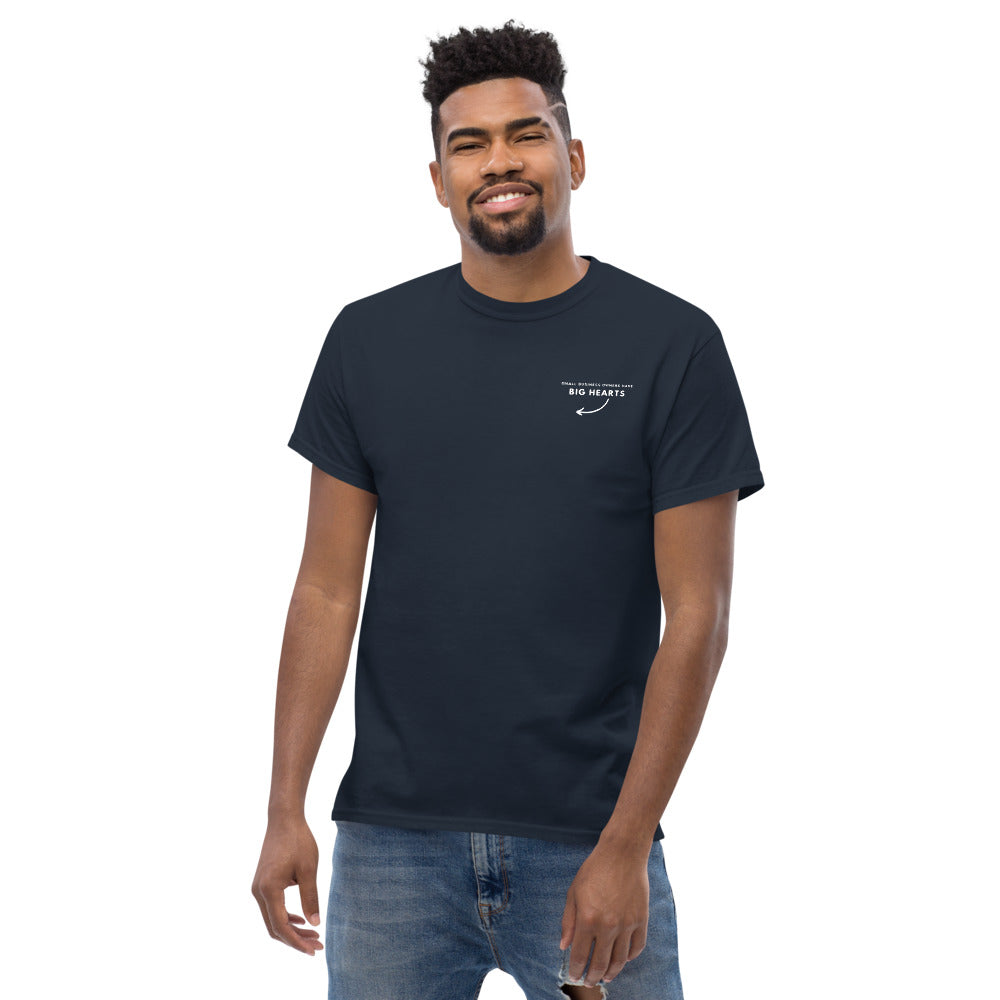 Dickes Stoff-T-Shirt für Herren "Small Business Owners Have Big Hearts"