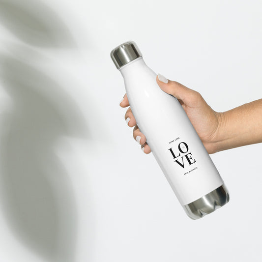 Edelstahl Trinkflasche "LOVE. Ohne Liebe - kein Business"